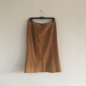 Camel suede skirt, sz 12